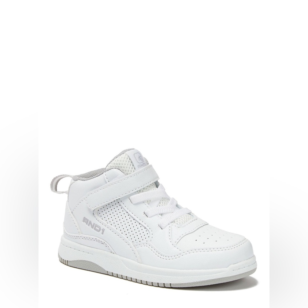 AND1 Kids White High-Top Sneakers